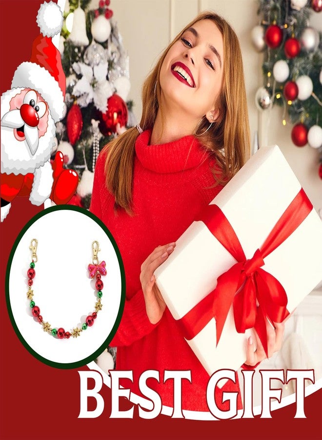 Hoheng Christmas Bag Charm Christmas Keychain Christmas Tree Snowman Santa Claus Keychain Holiday Stocking Stuffers - Image 3